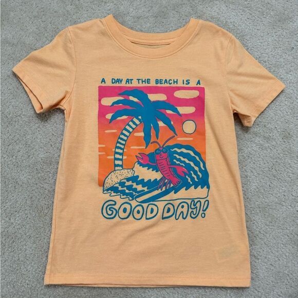 Toddler Cat and Jack Beachy Short Sleeve Shirt 5T - Picture 1 of 4